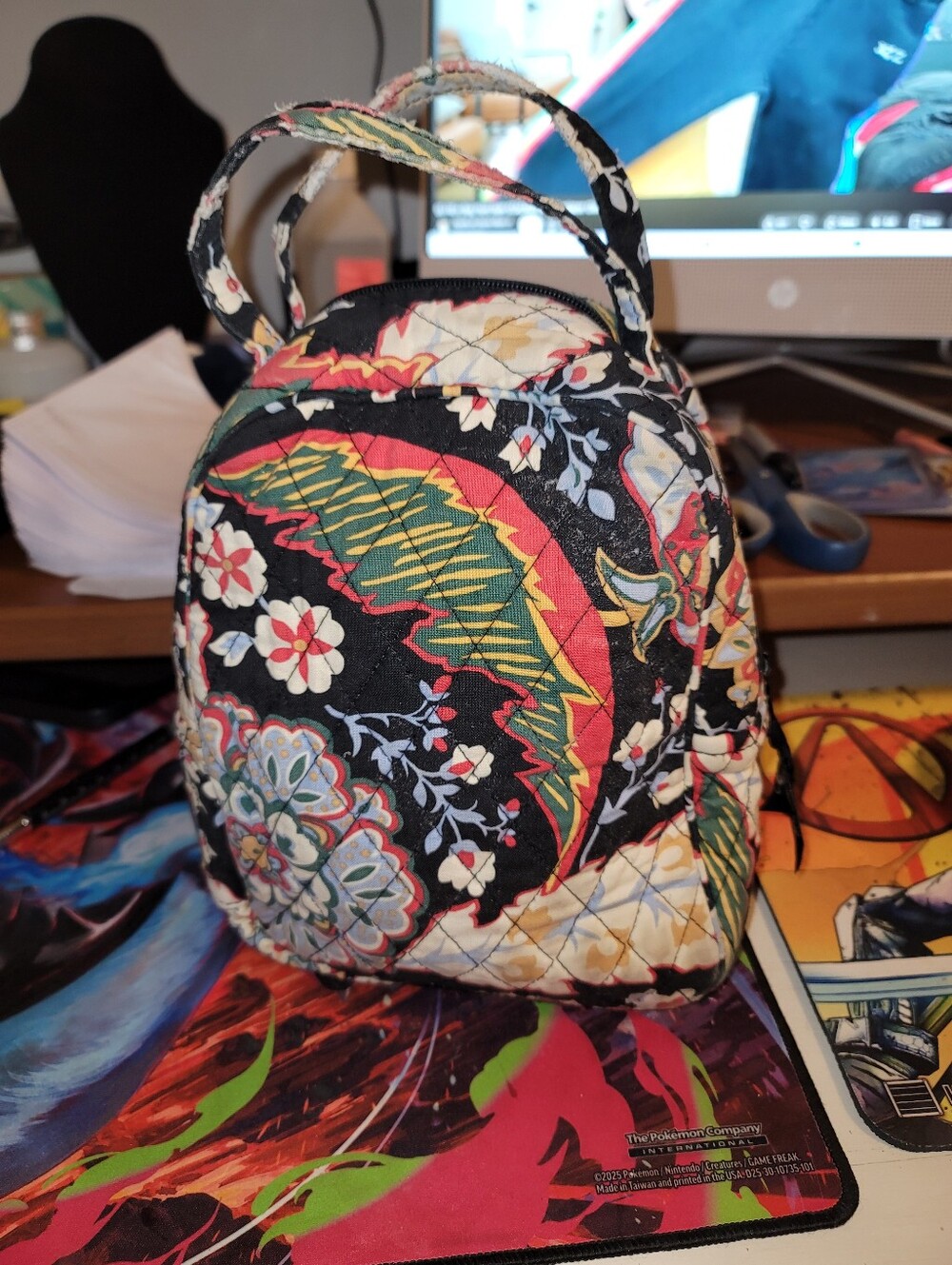 Vera Bradley Quilted Paisley Insulated Lunch Bag Cooler Tote